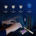 thumbnail image 4 of PCIe  Card Adapter, Dual Band AX1800  5.2 802.11AX PCIe WiFi Dongle WiFi6  For PC, 4 of 8