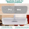 thumbnail image 3 of Sistema de limpieza de pisos con mopa de microfibra, 18 pulgadas, Conliwell White, 3 of 7