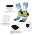 thumbnail image 4 of Balery Pasture Cow Calcetas Largas con Estampado para Hombre y Mujer – Suaves y Transpirables, Talla Única (US 5-11), 4 of 6
