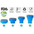thumbnail image 3 of Taza de Silicona Plegable para Camping CHAO Paquete de 4, 3 of 5