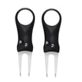 thumbnail image 1 of EeaseCA 2 Pcs Poignée en Acier Inoxydable Outil de Réparation de Gazon de Golf Fourche, 1 of 7