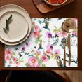 thumbnail image 5 of Pioneer Flower Floral Print Pattern Summer Placemats Table Placemats Set Of 4-Linen Kitchen Washable Placemats Table Mats 12x18 Inch Non-Slip Heat Resistant, 5 of 5