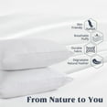 Unikome Soft Filled Firm Goose Down Pillows, Set of 2, Hotel Collection, Queen Size 20x30 Inches