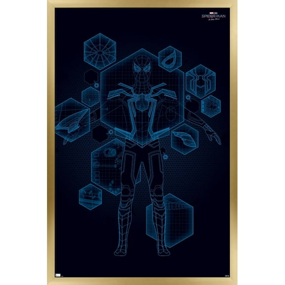 Marvel Spider-Man: No Way Home - Tech 16.5" x 24.25" Framed Poster, by Trends International
