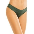 thumbnail image 1 of Peixoto Cayo Smocked Front Bikini Bottom, Dark Green, Small, 1 of 1