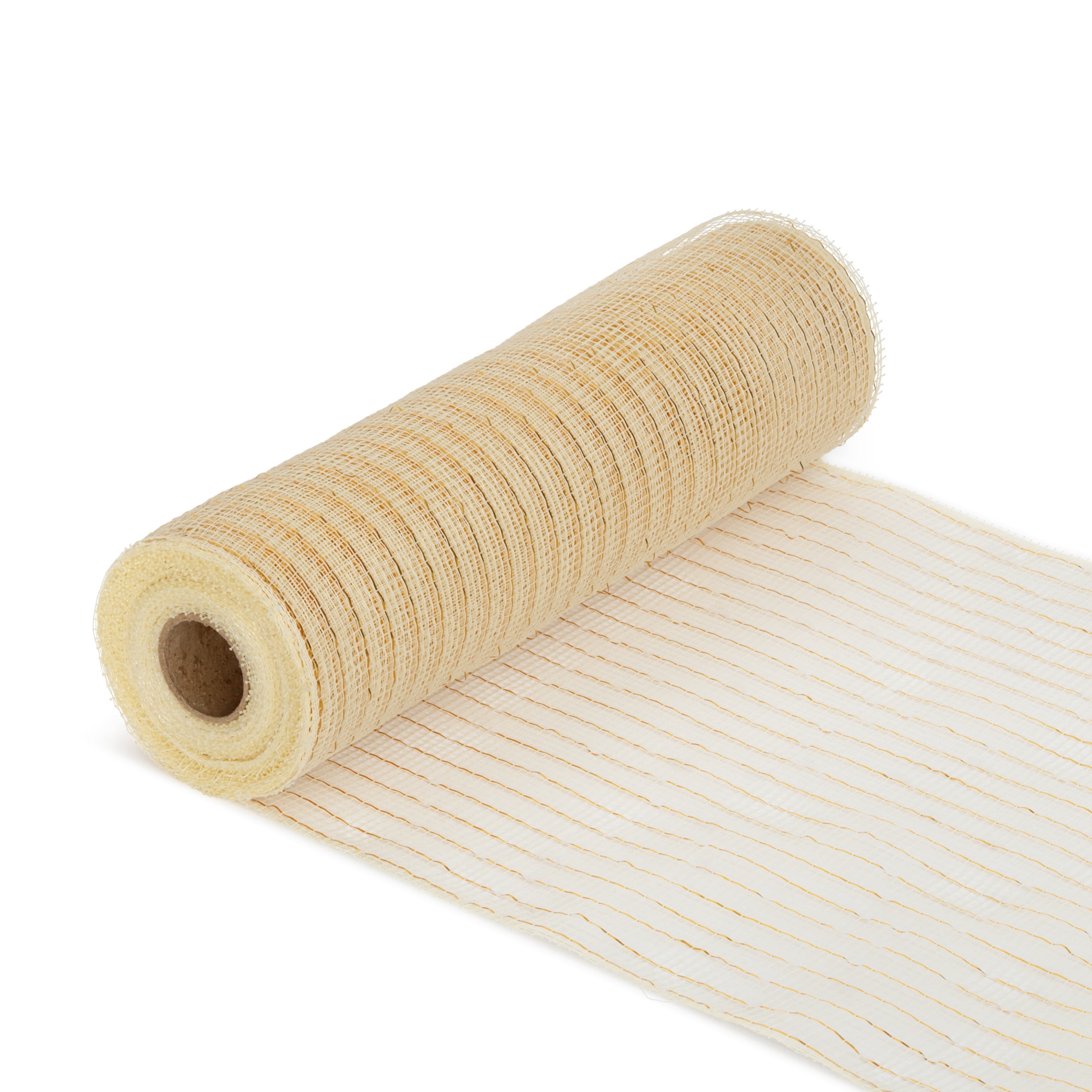 Hello Hobby Gold Deco Mesh for Crafts, Ribbons and Decorations, 10 in x 10 yd