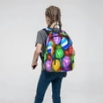 thumbnail image 6 of Hirioo Colorful Easter Eggs1 for Lightweight Backpack, Durable and Comfortable, Ideal for Travel, School, Hiking, and Everyday Use, 6 of 9