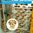 thumbnail image 5 of Uxcell Brass Liquid Distributor, 5/8 x 1/4 Inch 8 Hole Copper Joints Refrigerant Liquid Separator, 5 of 5