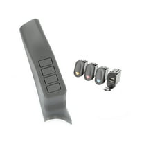 Rugged Ridge by RealTruck Switch Pod for Wrangler JK | A-Pillar, 3 Switch, Dual USB Connector | 17235.88 | Compatible with 2007-2010 Jeep Wrangler JK