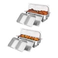 thumbnail image 1 of QinaQin Réchaud Électrique pour Aliments en Acier Inoxydable de Qualité Commerciale avec Contrôle de la Température - Réchaud de Buffet de 9 Pintes, Convient au Service Traiteur, aux Mariages et à Divers Événements, 1 of 7