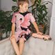thumbnail image 4 of Fotbe Cute Axolotl Sakura Blossoms A Pijama Estampada de 2 Piezas para Niños – Ropa de Dormir de Manga Corta Cómoda para Niños y Niñas, Camiseta y Shorts de Algodón-Small, 4 of 6