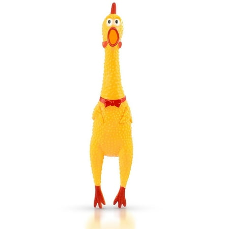 17CM Screaming Chicken Squeeze Sound Toy Pets Shrilling Decompression Tool Funny