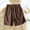 Coffee, variant on Womens Wide Leg Linen Shorts Summer Casual Loose Pleated Elastic High Waisted Bermuda Shorts Black 3XL