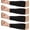 Black, variant on 2 Pair Protective Arm Sleeves for Thin Skin Anti-Cut Burn Resistant Cover Forearm Sleeve for Cooking Construction,Gardening Gloves, Outdoor Gloves