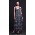 thumbnail image 2 of Bimba Floral Women Summer Printed V Neck Long Maxi Dress Holiday Resort Wear-Small, 2 of 5