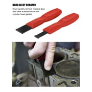 2Pcs Heavy-Duty Carbide Scraper Set, Gasket Remover & Cleaning Tool Kit with Non-Slip Ergonomic Grip for Automotive Maintenance