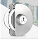 thumbnail image 1 of Qrity No Drilling Stainless Steel Glass Door Lock Double Sliding Door Glass Door, 1 of 5
