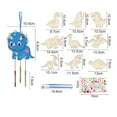 thumbnail image 4 of Blank Wind Chime Kids DIY Bell Children Craft Wooden Dinosaur Household Plastic, 4 of 6