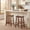 Brown, variant on ELLEGNT 2 PCS Solid Wood Saddle Bar Stools - Backless with Footrests, Wooden Counter Stools Black
