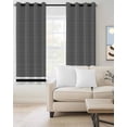 thumbnail image 2 of Farmhouse Black White Striped Blackout Curtains 54 Inches Long for Bedroom, Modern Stripes Thermal Insulated Room Darkening Black Out Window Curtain Panels Grommet Drapes for Living Room, 2 of 8