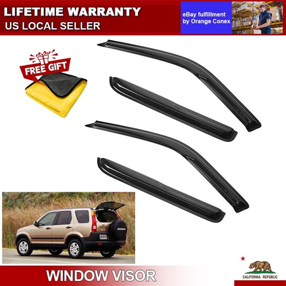 For Honda CRV CR-V 1997-2001 Window Visor Rain Guard Side Window Vent Deflectors