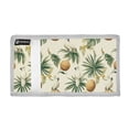 thumbnail image 2 of JIALIOU Nylon Trifold Card Wallet with ID Window Zipper Pocket for Men Women Teen Cockatoos Coconuts Leaf, 2 of 7