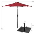 thumbnail image 2 of Gymax 9 Ft Patio Table Market Umbrella w/ 18 Solar LED Lights & Heavy-duty Base Wine, 2 of 8
