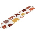 thumbnail image 5 of Coolnut 13"x70" Rectangle Cute Elephants On White Printed Table Runner for Wedding Birthday Holiday, 5 of 7