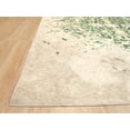 thumbnail image 3 of EORC Green Machine-made Polyester Traditional Distressed Bohemian Moderno Medallion Rug, 4' 4 x 6' 3-Color:Green,Material:Polyester, 3 of 5
