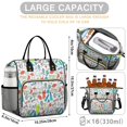 thumbnail image 5 of Colorful Sports Items Pattern Womens Lunch Box for Work,Insulated Large Lunch Bag for Tween and Teen,Loncheras Para Mujer,Leakproof Adult Lunch Bag for Work,Beach,Travel,Picnic,Camping, 5 of 7