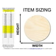 thumbnail image 2 of Unfinished Circle Door Hanger | DIY Craft Cutout | Door Hanger 24" / 1/8", 2 of 3