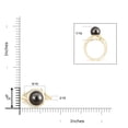 thumbnail image 4 of ANGARA Tahitian Cultured Pearl and Diamond Loop Ring in 14K Yellow Gold for Women | June Birthstone, Birthday, Anniversary, Jewelry Gift for Women | Pearl Ring, 4 of 8