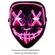 thumbnail image 3 of Máscara de fantasma de luz fría de Halloween 4 modos de iluminación Accesorios de disfraces para fiestas navideñas, 3 of 5