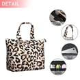 thumbnail image 2 of Beige and Black Of Leopard Print Travel Tote Bags for Women Carry On,Large Weekender Bags for Women Travel,Multi Functional Duffle Bag for Work,Shopping,Sports, 2 of 5
