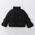thumbnail image 1 of LOVZFMLL Vestes pour Filles Veste d'Hiver Unie à Manches Longues avec Capuche pour Enfants 5-6 Ans, 1 of 6