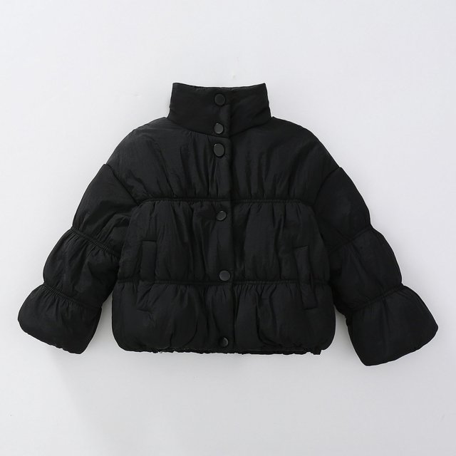 LOVZFMLL Vestes pour Filles Veste d'Hiver Unie à Manches Longues avec Capuche pour Enfants 5-6 Ans