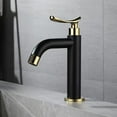 thumbnail image 3 of Bathroom Sink Faucets Black&Gold Single Cold Water Washbasin Tap Single Handle, 3 of 4