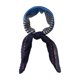 thumbnail image 1 of BUFANDA DE CUELLO PLEGADA EN ROMBO CON RAYAS DE COLOR CONTRASTANTE PARA MUJERES INSPIRE CHIC AZUL, 1 of 5