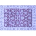 thumbnail image 1 of Ahgly Company Indoor Rectangle Abstract Blue Modern Area Rugs, 4' x 6', 1 of 4