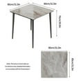 WisFor Sintered Stone Dining Table Kitchen Table Furniture with