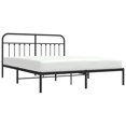 thumbnail image 3 of vidaXL Metal Bed Frame with Headboard Black 183x213 cm, 3 of 5