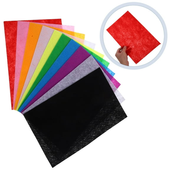 FRCOLOR Assorted Color Felt Sheets for Sewing Craft Projects with Durable Material and Vibrant Colors 9x12 Inches