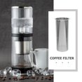 thumbnail image 2 of Filtre à Café Lot de 1 Infuseur à Infusion Froide en Acier Inoxydable Tamis à Mailles Fines Argent Rond pour Infusion Domestique, 2 of 8