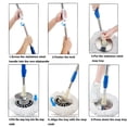 thumbnail image 5 of 360° Spinning Mop Bucket System with 3 Microfiber Mop Replacement Heads, 5 of 7