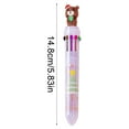 thumbnail image 3 of (2 Pack) 10 Color Ballpoint Pen Pens Cart Pens - Cartoon Christmas Stationery Left Handed Pen Ballpoint Pens Medium Point Retractable for Students - Cute Fine Point Pens for Writing Note Taking Pens, 3 of 9