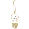 thumbnail image 1 of Uneo Japaness City Name Red Sun Flag Car Keychain Angel Wing Pendant, 1 of 4