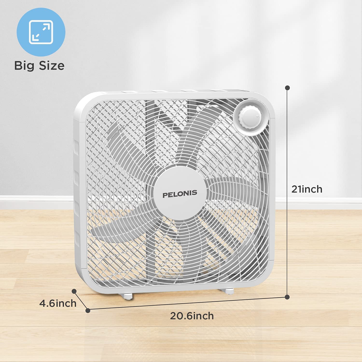 Pelonis 20 White Window Safe Box Fan - Walmart.com