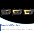 thumbnail image 5 of Spec-D Tuning Chrome Projector Headlights w/ LED Sequential Signal Compatible with 2007-2013 Toyota Tundra, 2008-2017 Toyota Sequoia, Left + Right Pair Headlamps Assembly, 5 of 6