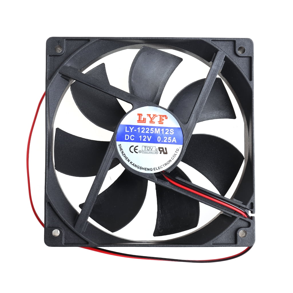 12cm 120mm DC Brushless Fan 12V 0.25A 2 2pin High Speed Server Computer Chassis Power Cooling Fan - Walmart.com