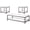 Black Nickel - 3-Piece, variant on Trini 2-piece Coffee and End Table Set Black Nickel